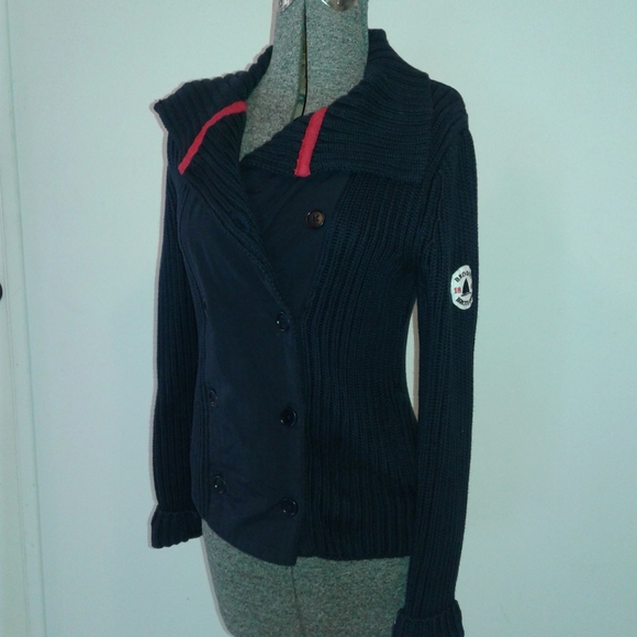 Brooks Brothers Cardigan Sweater peacoat jacket S - Picture 8 of 9